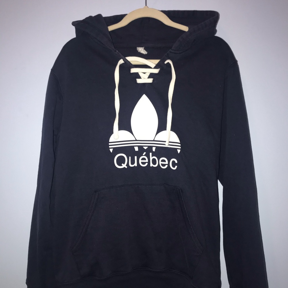 Navy Blue Québec Hoodie